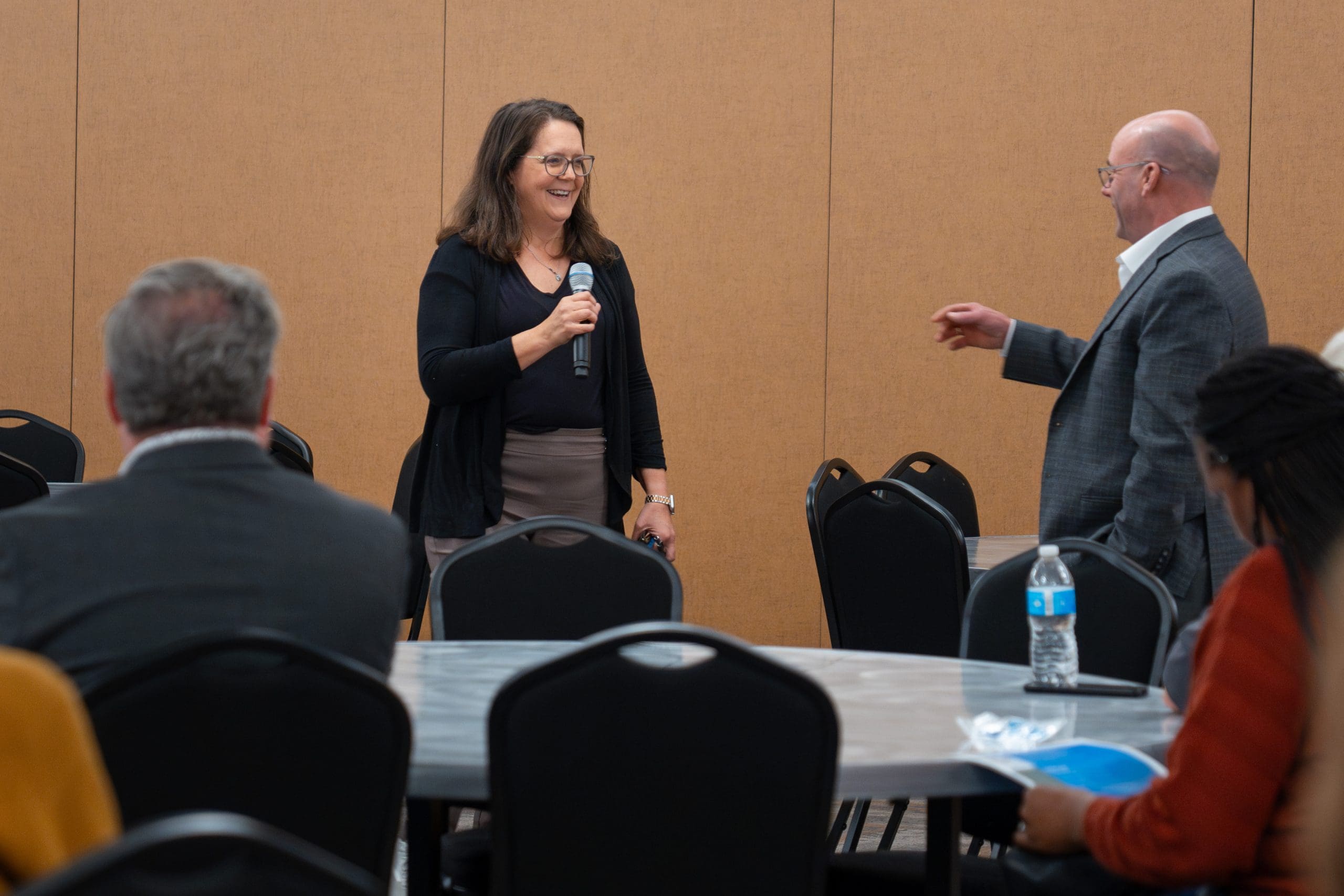 Amy O'Leary speaking at sterling heights member meetup