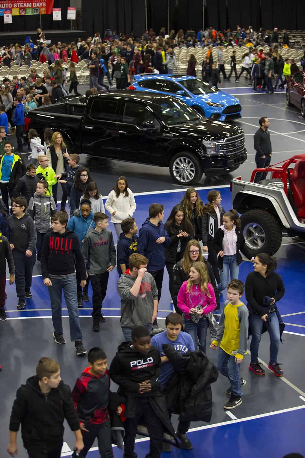 Students at Auto STEAM Days