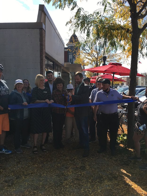 Trail ribbon cutting in Trenton Michigan