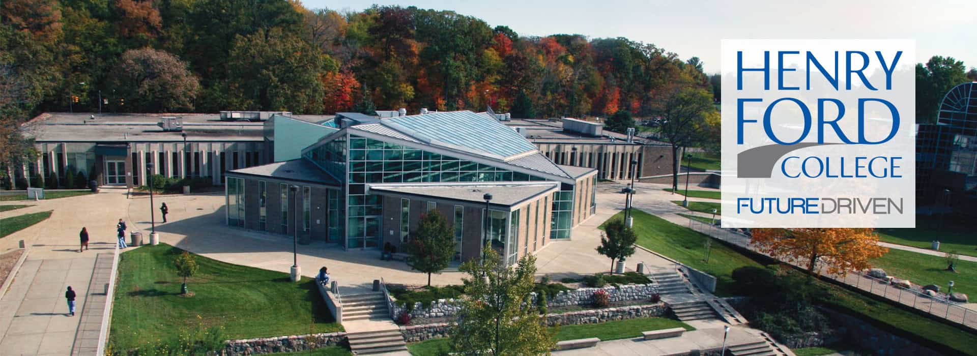 areial view of henry ford college