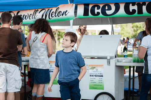 Melon ice cream