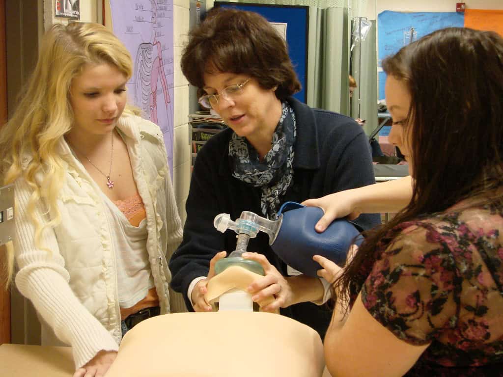 CTE health care students
