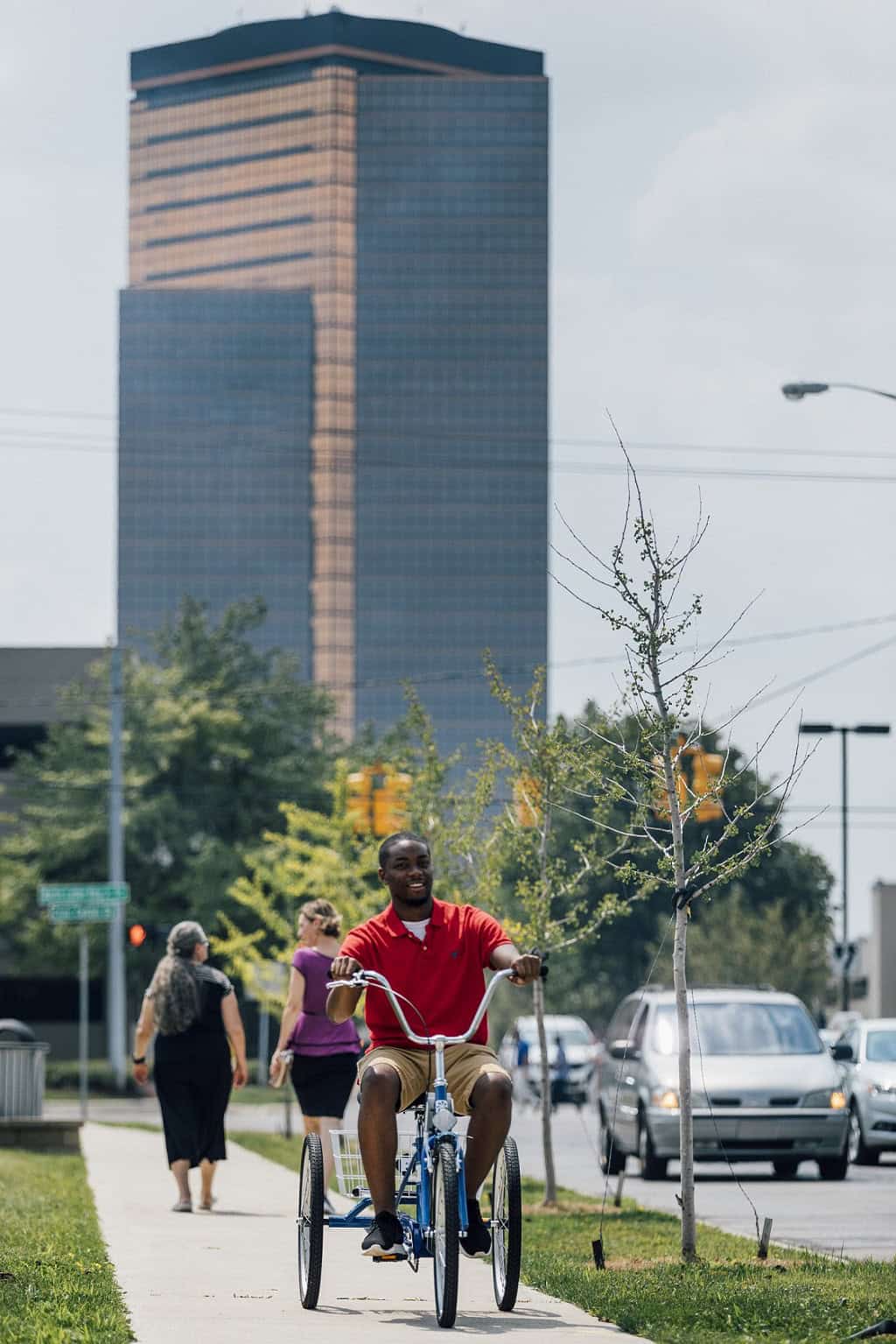 Southfield adult tricycle rider