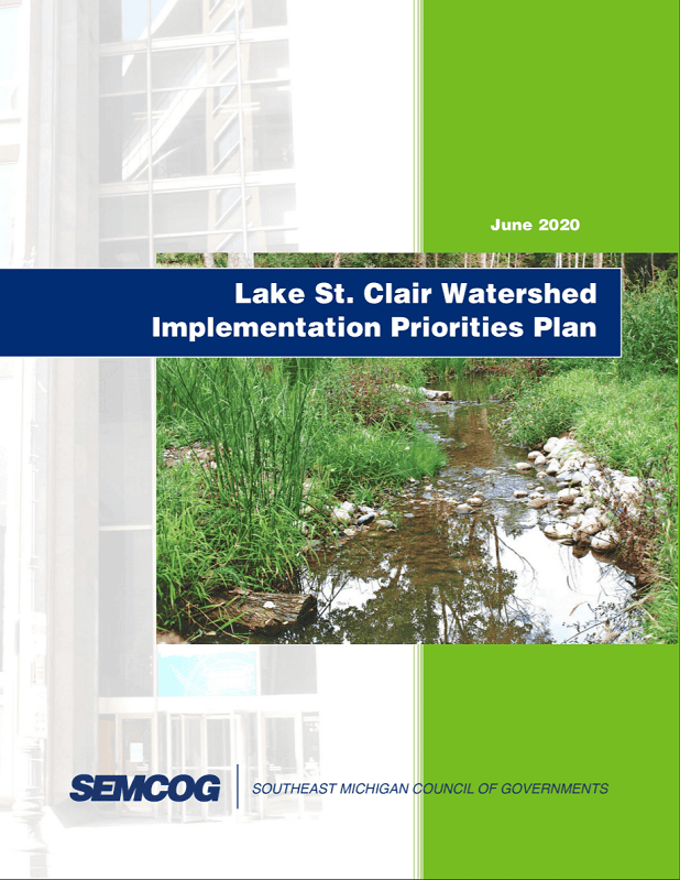 St, CLair watershed plan cover image