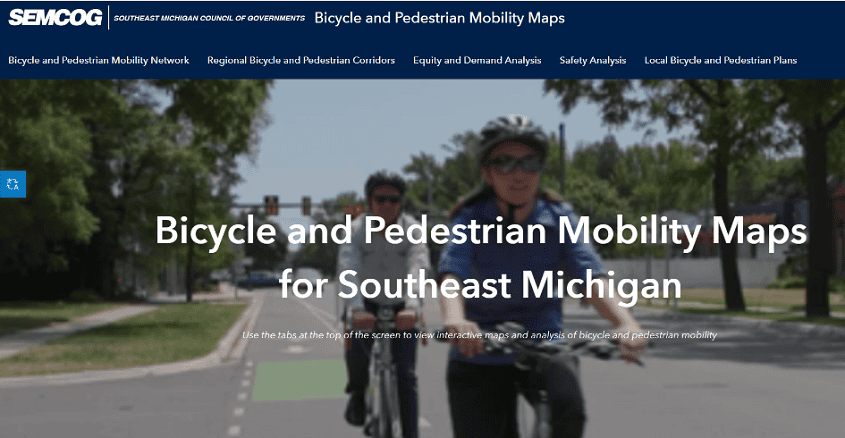 bike and ped map logo