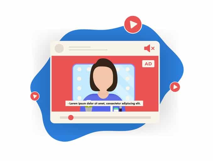 graphic showing transcription of video