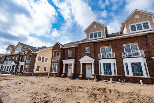 New condominium construction in the City of Dexter, Washtenaw County