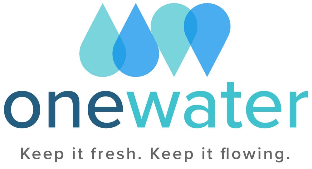 one water logo: keep it fresh. keep it flowing