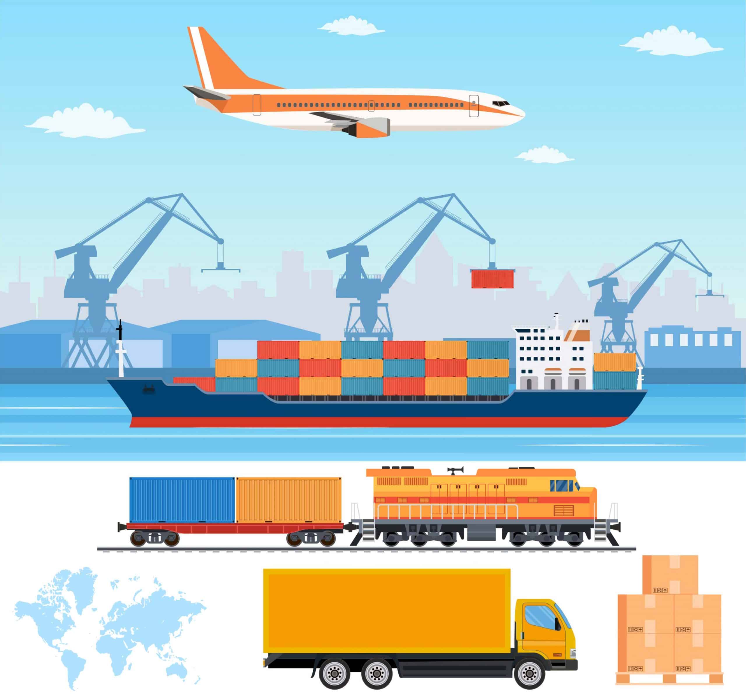 logistics abd transportation graphic