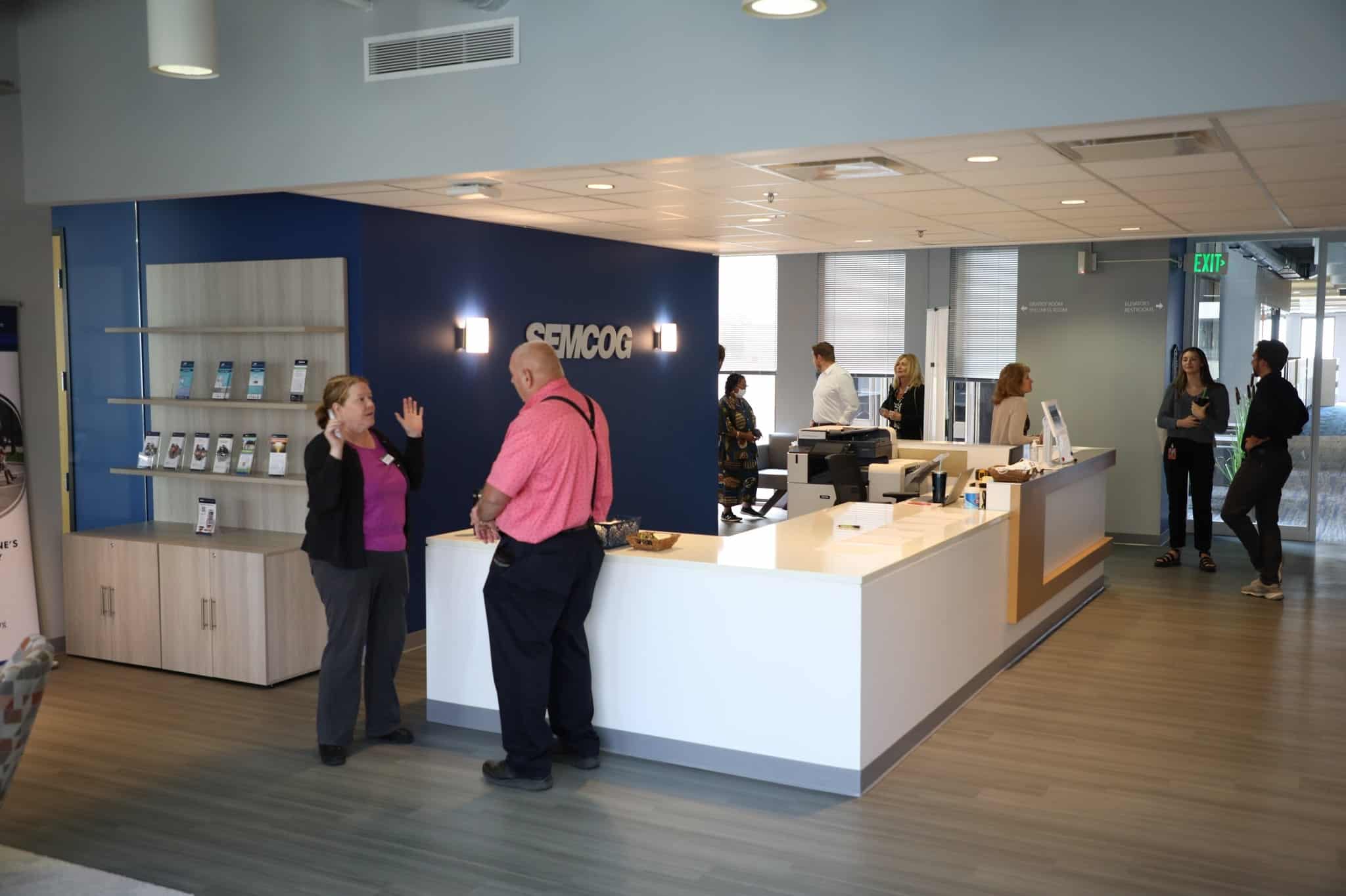 members in SEMCOG office