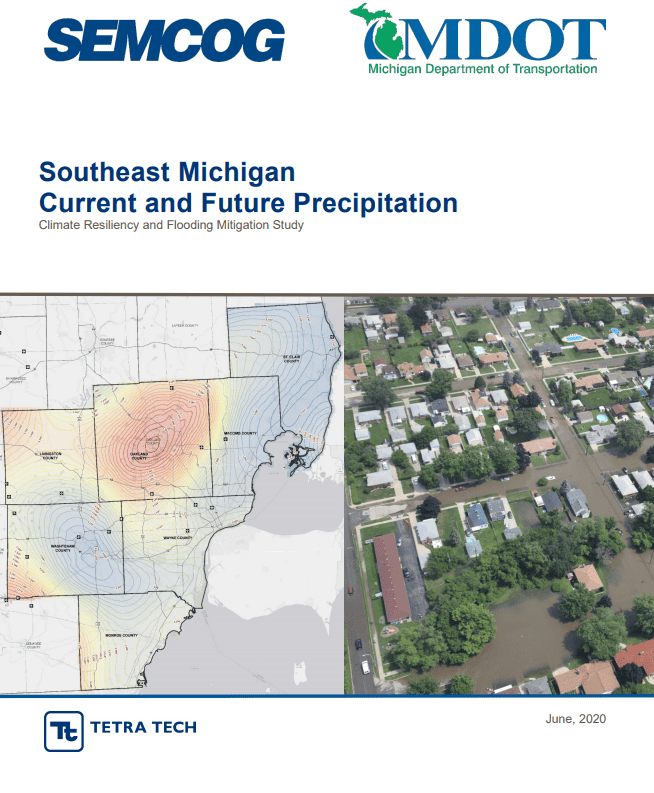Southeast Michigan Current and Future Precipitation June 2020