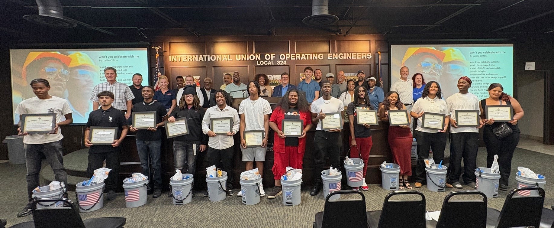 SEMCOG| image: Graduates with the sponsors