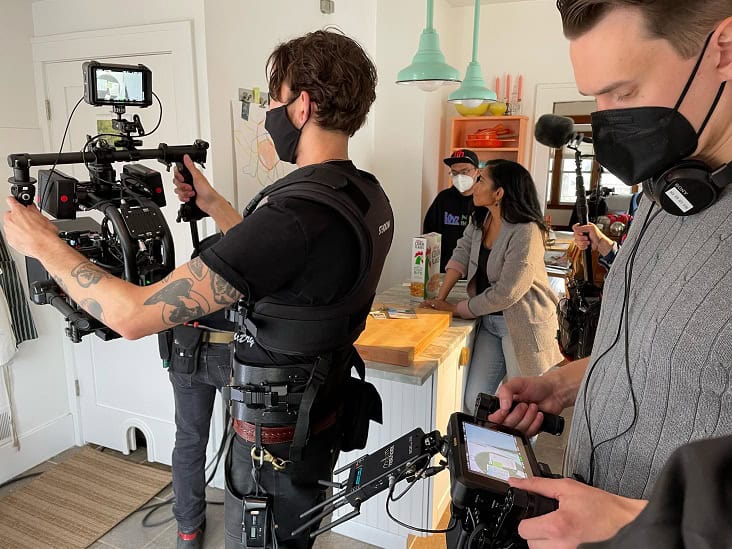 behind the scenes with camera and video