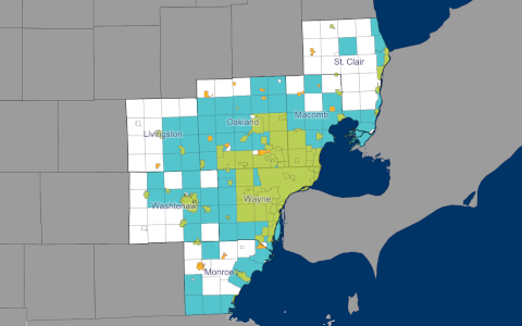 Thumbnail image of a map showing SEMCOG member communities.