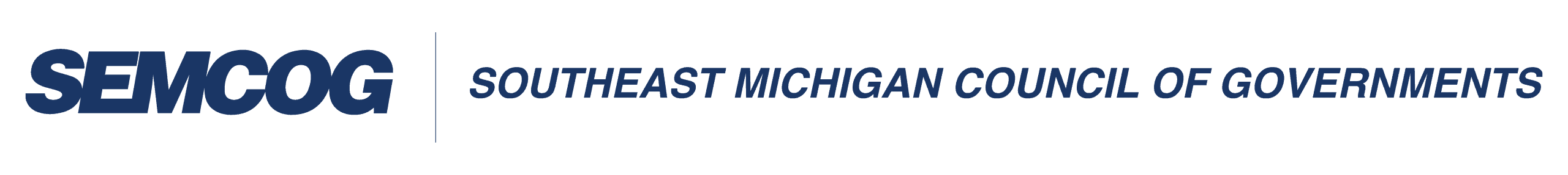 SEMCOG Southeast Michigan Council of Governments logo and branding image.